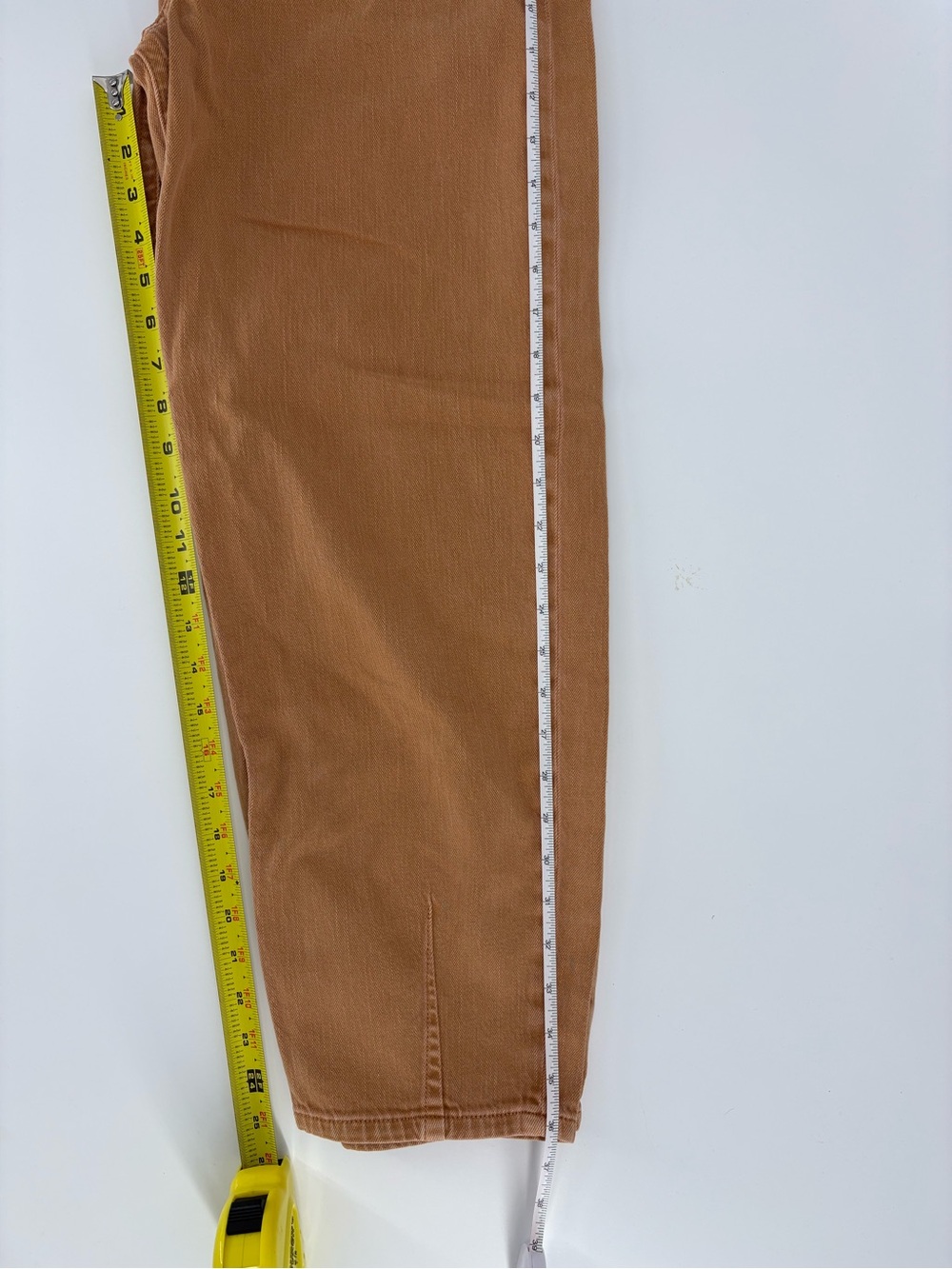 Pilcro Anthropologie The Breaker High Rise Barrel Brown Tan Cropped Size 26 - Picture 16 of 16